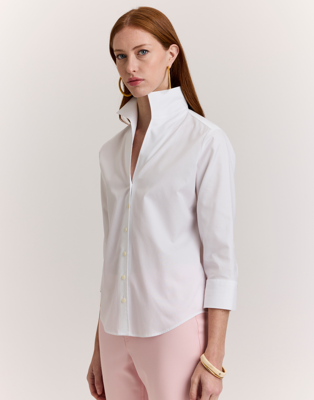 no iron dress shirts womens No-Iron 3/4-Sleeve Shirt