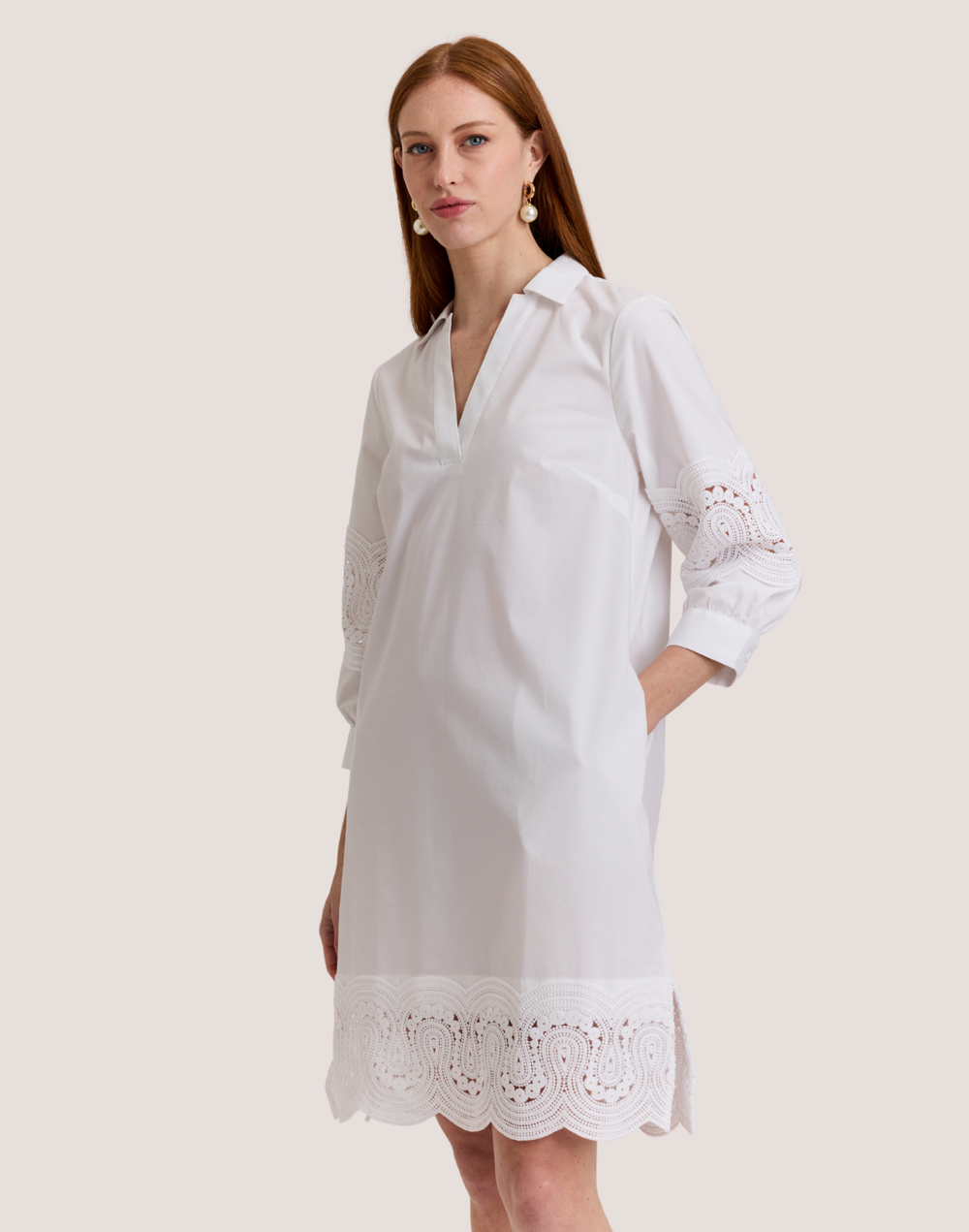 Mona Bracelet Sleeve Lace Dress