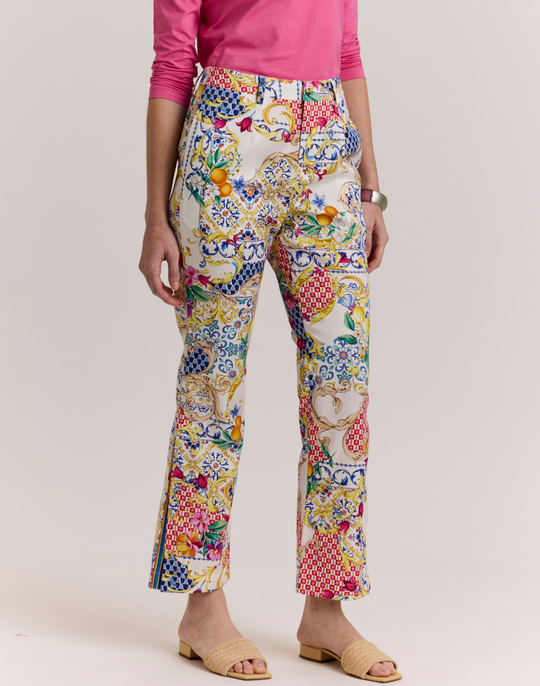 Nanette Amalfi Print Ankle Pant