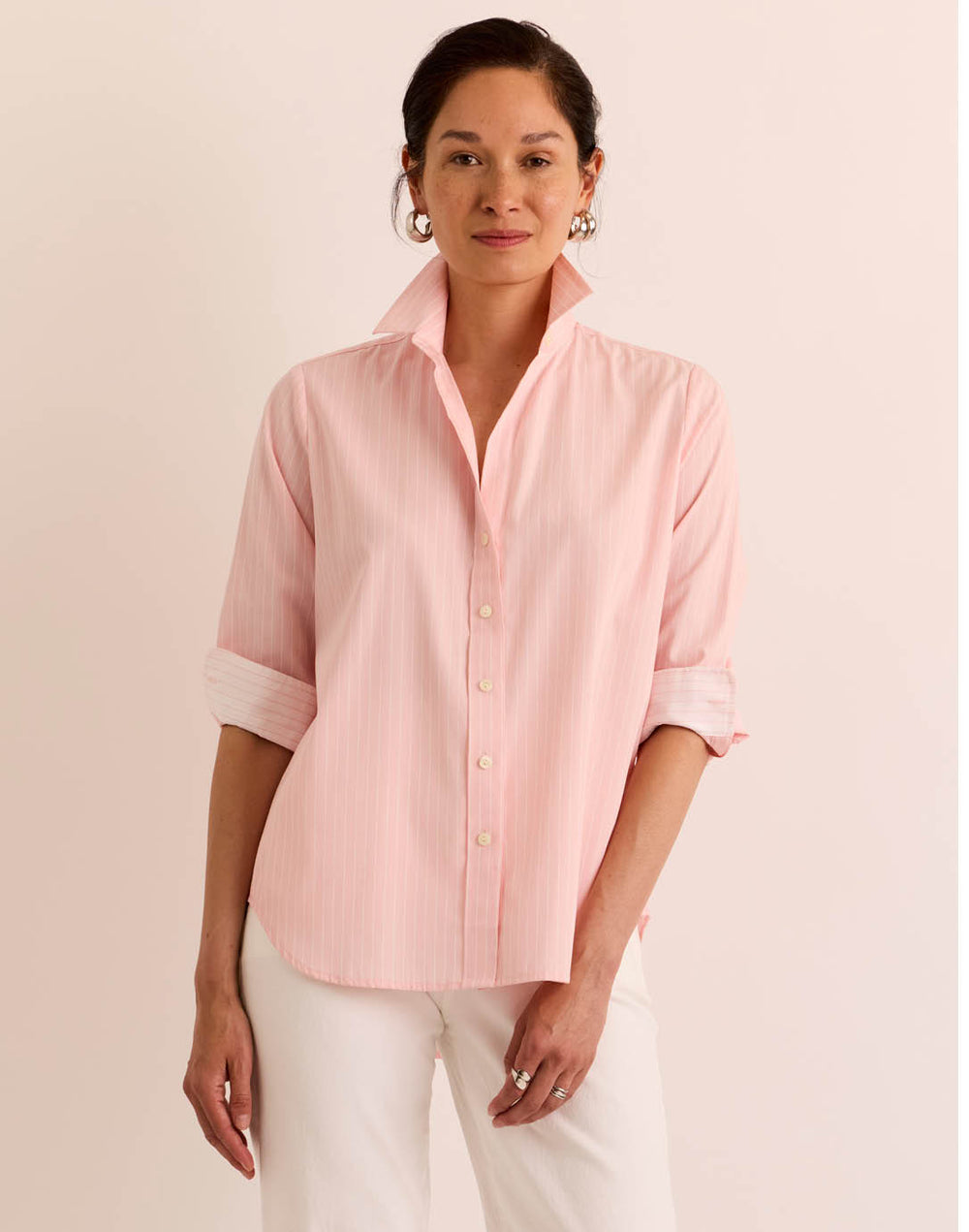 Esther Long Sleeve Pencil Stripe Shirt