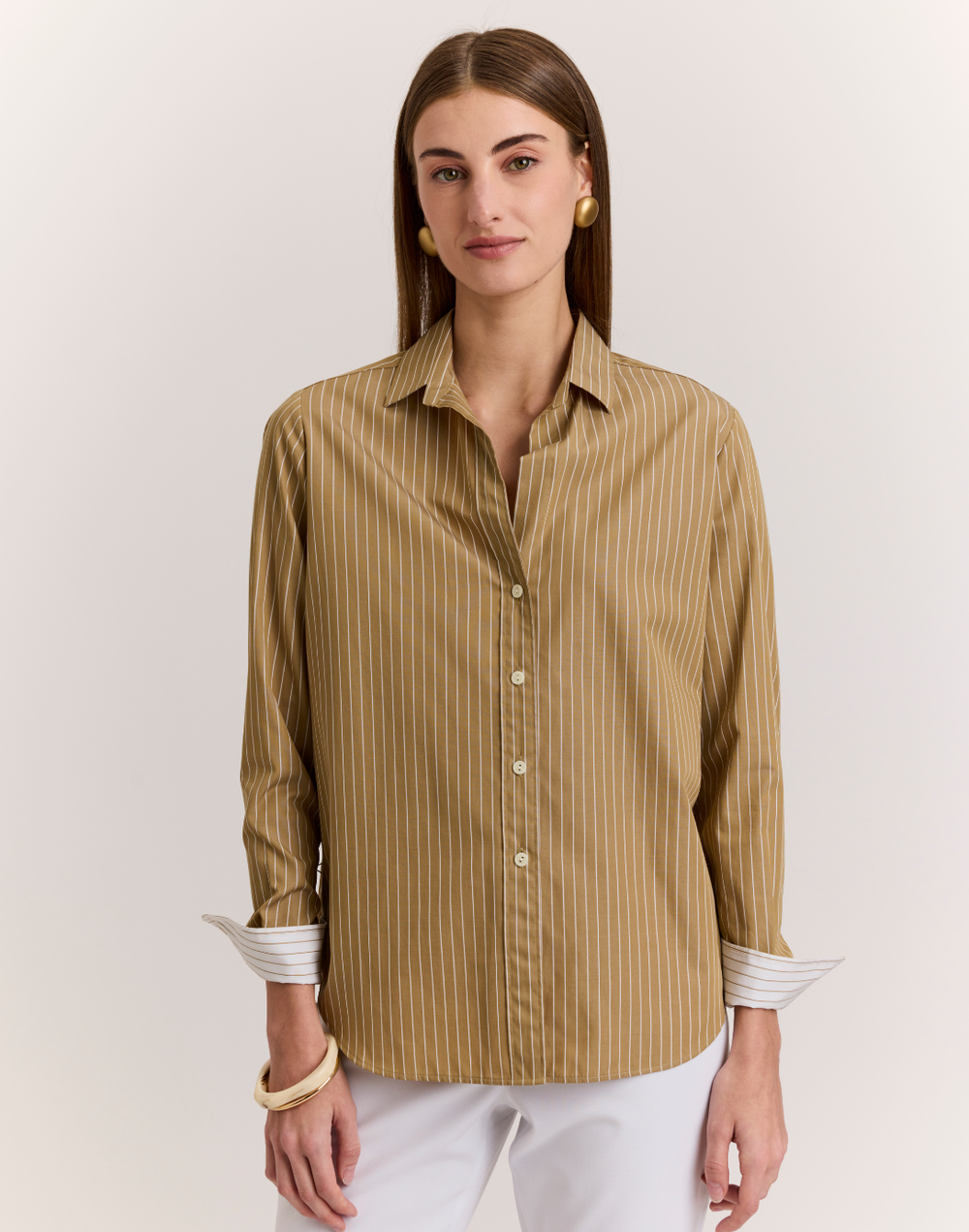 Esther Long Sleeve Pencil Stripe Shirt