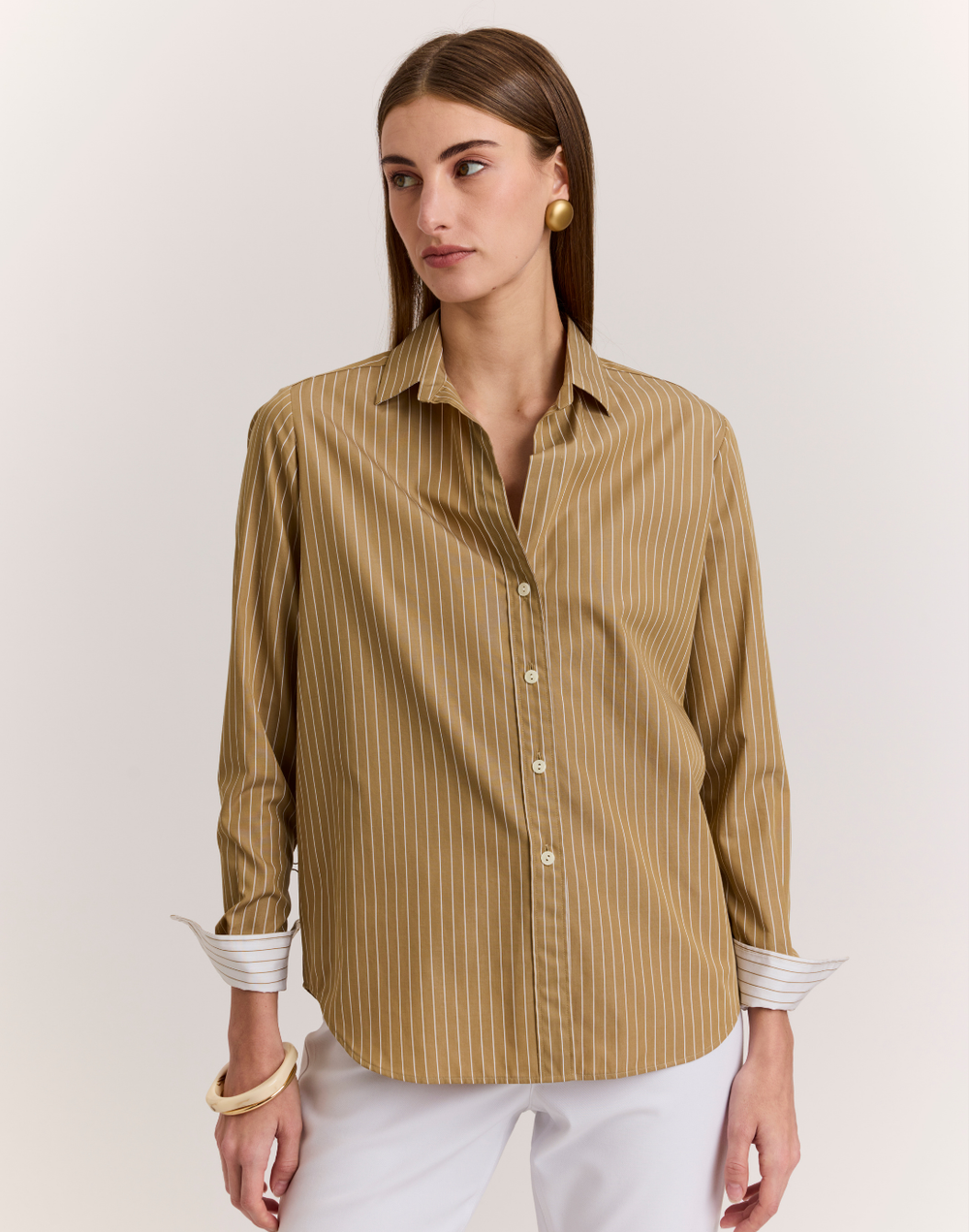 Esther Long Sleeve Pencil Stripe Shirt