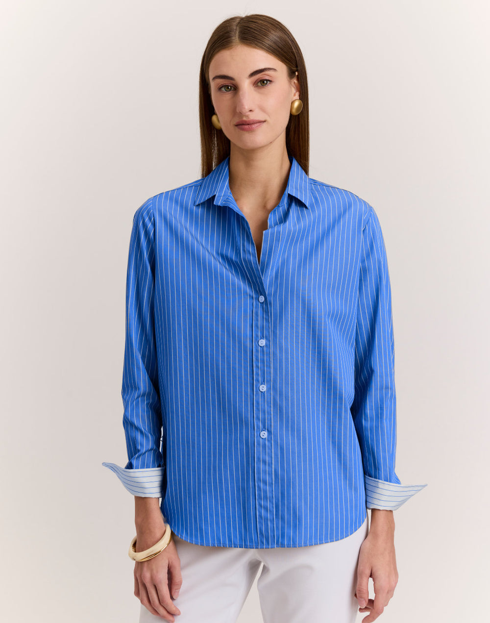 Esther Long Sleeve Pencil Stripe Shirt
