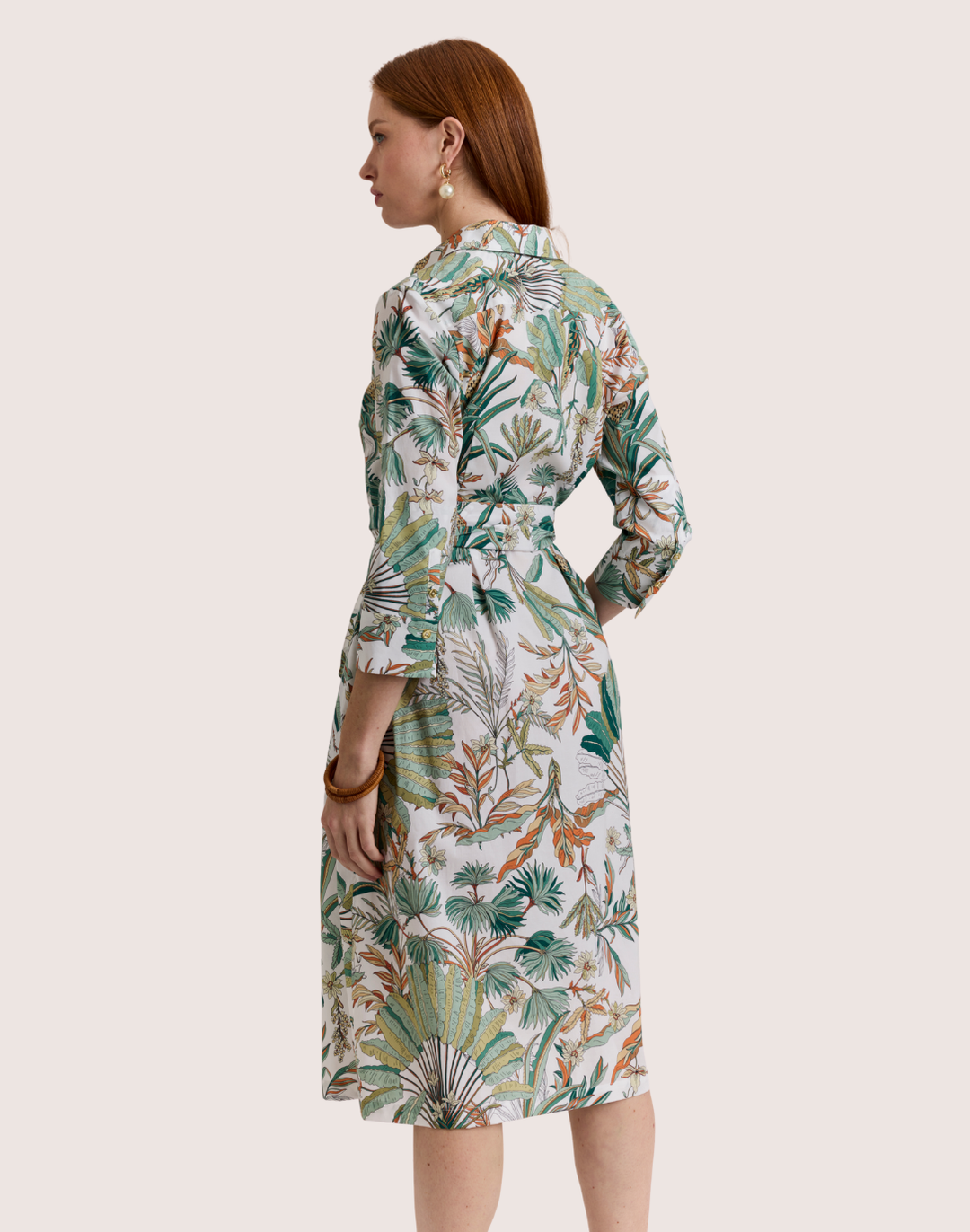 Robin 3/4 Sleeve Amazonian Print Dress