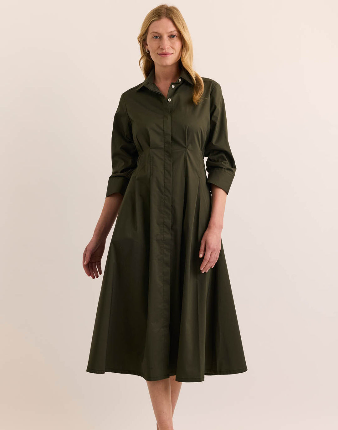 Martina 3/4 Sleeve Dress – Hinson Wu