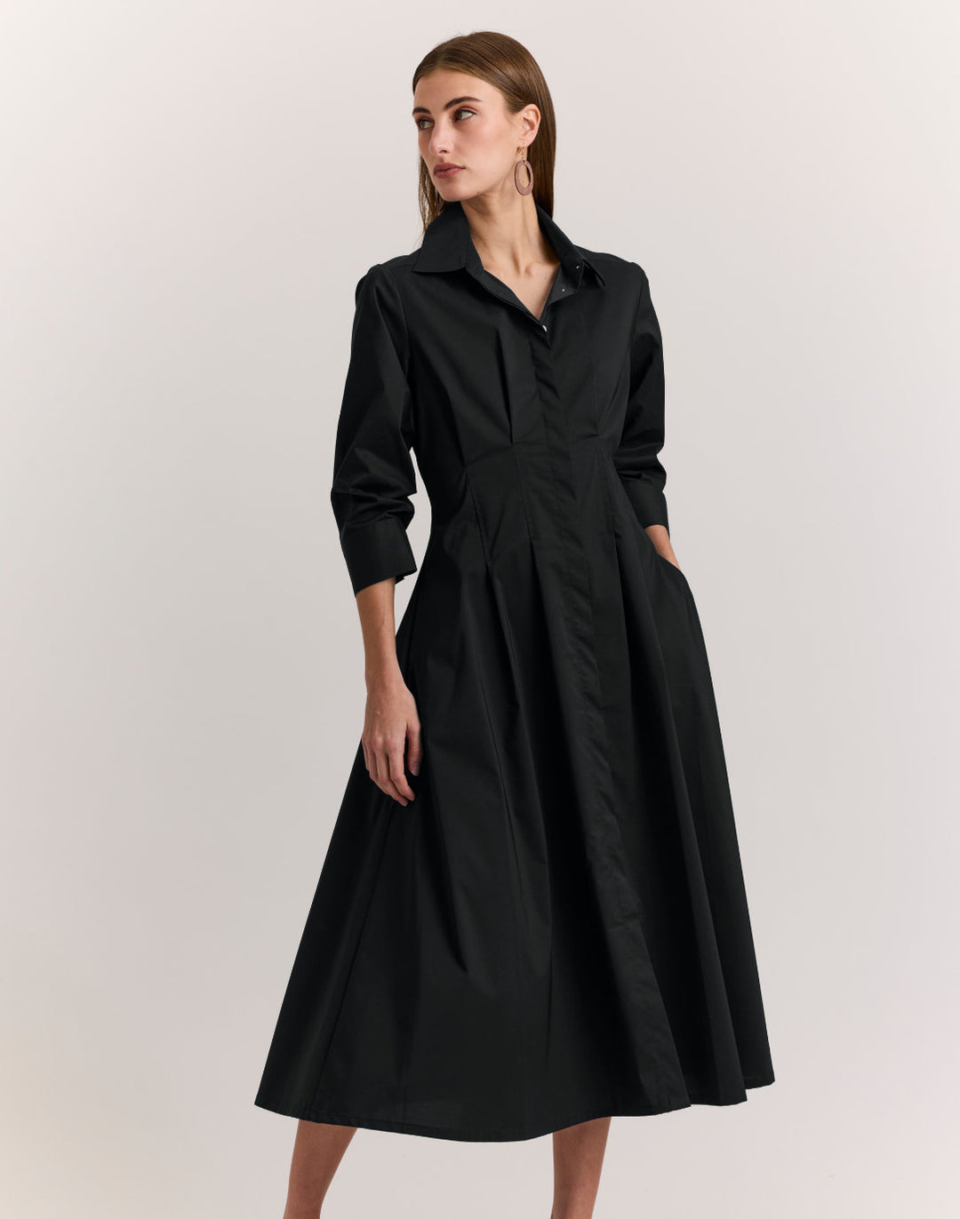 Martina 3/4 Sleeve Dress Black / XS Martina 3/4 Sleeve Dress Black / XS