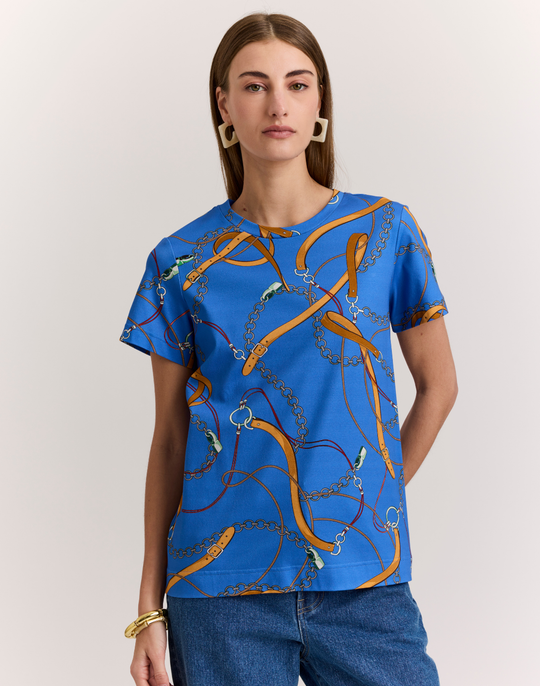Great Short Sleeve Chain Medley Printed Tee