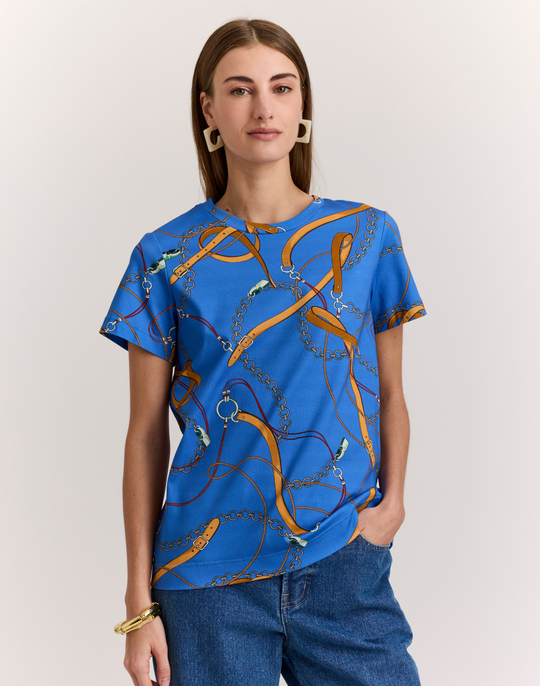 Great Short Sleeve Chain Medley Printed Tee