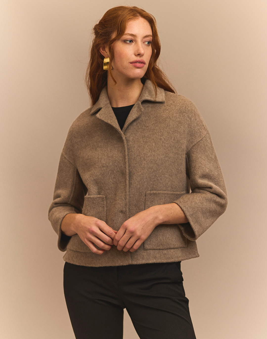 Luciana Bracelet Sleeve Double Face Coat