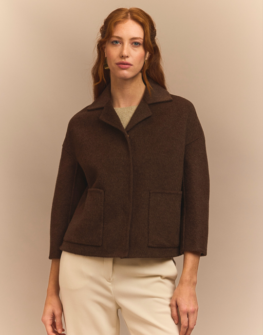 Luciana Bracelet Sleeve Double Face Coat