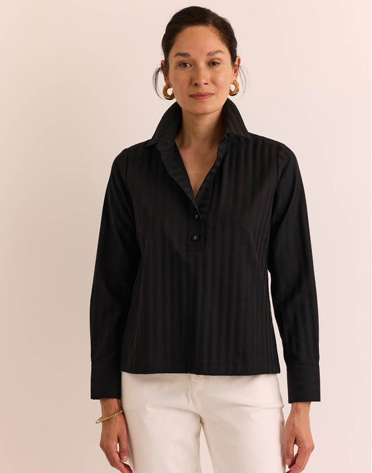 Flora Long Sleeve Classic Stripe Top