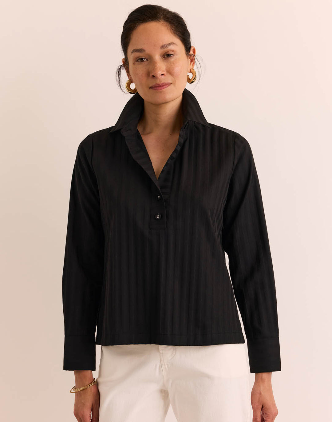 Flora Long Sleeve Classic Stripe Top