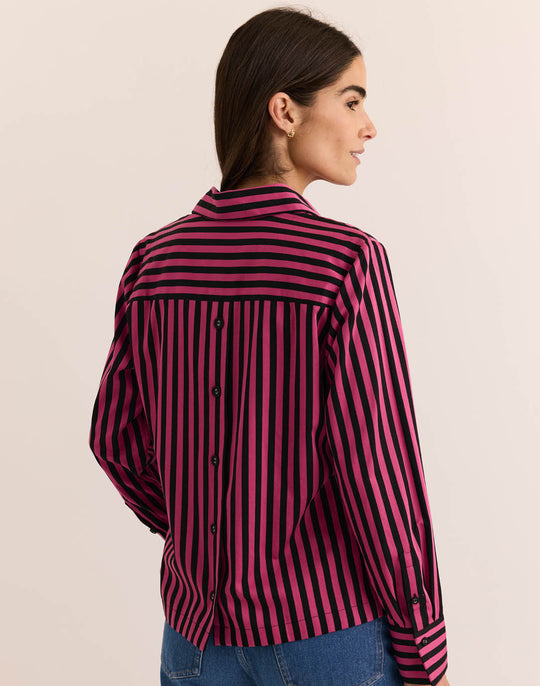 Flora Long Sleeve Classic Stripe Top
