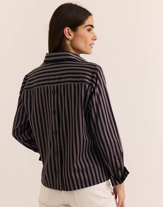 Flora Long Sleeve Classic Stripe Top