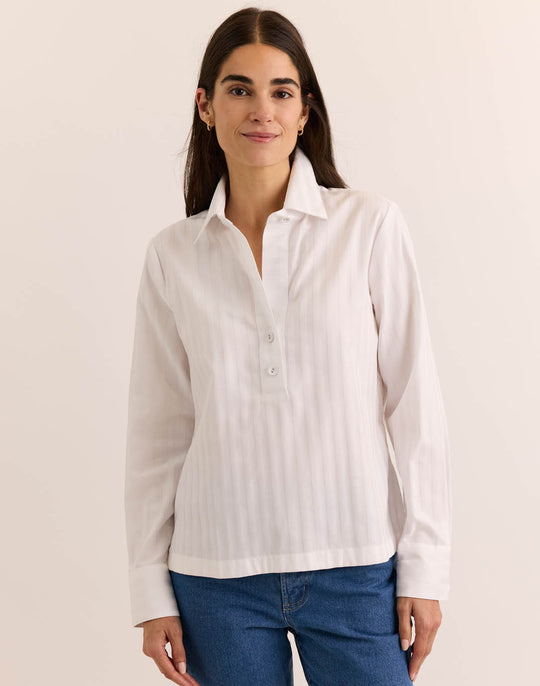 Flora Long Sleeve Classic Stripe Top