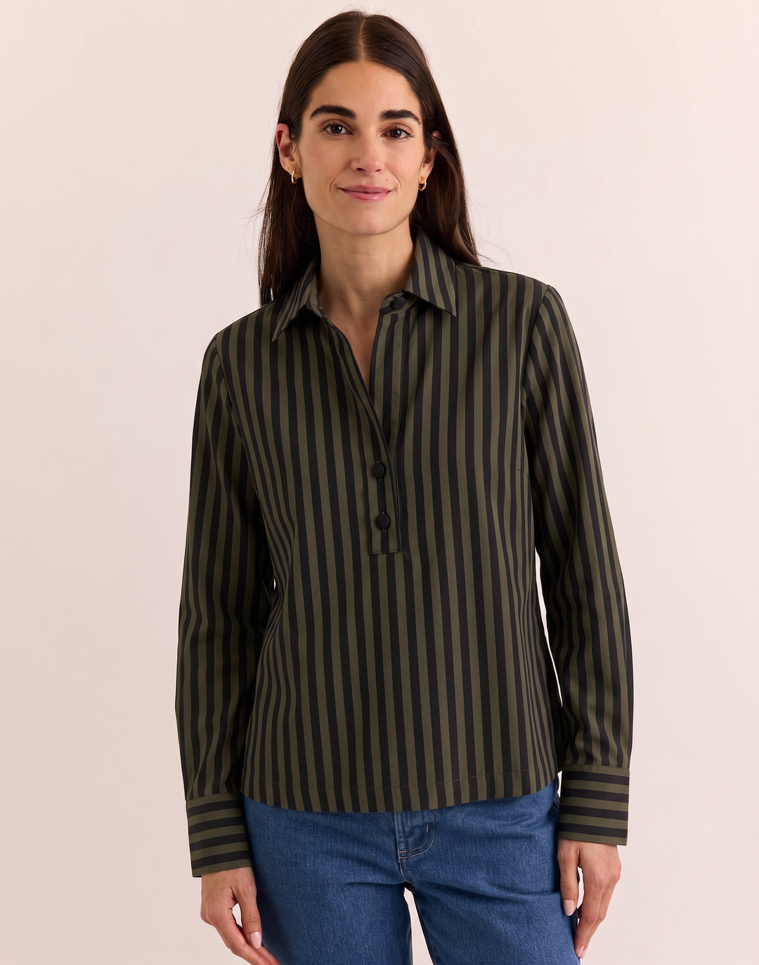 Flora Long Sleeve Classic Stripe Top