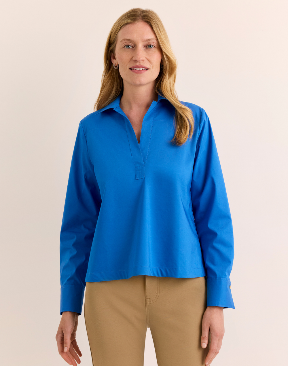 Monica Long Sleeve Button-Back Top