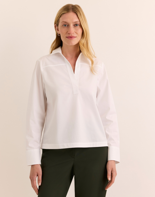 Monica Long Sleeve Button-Back Top