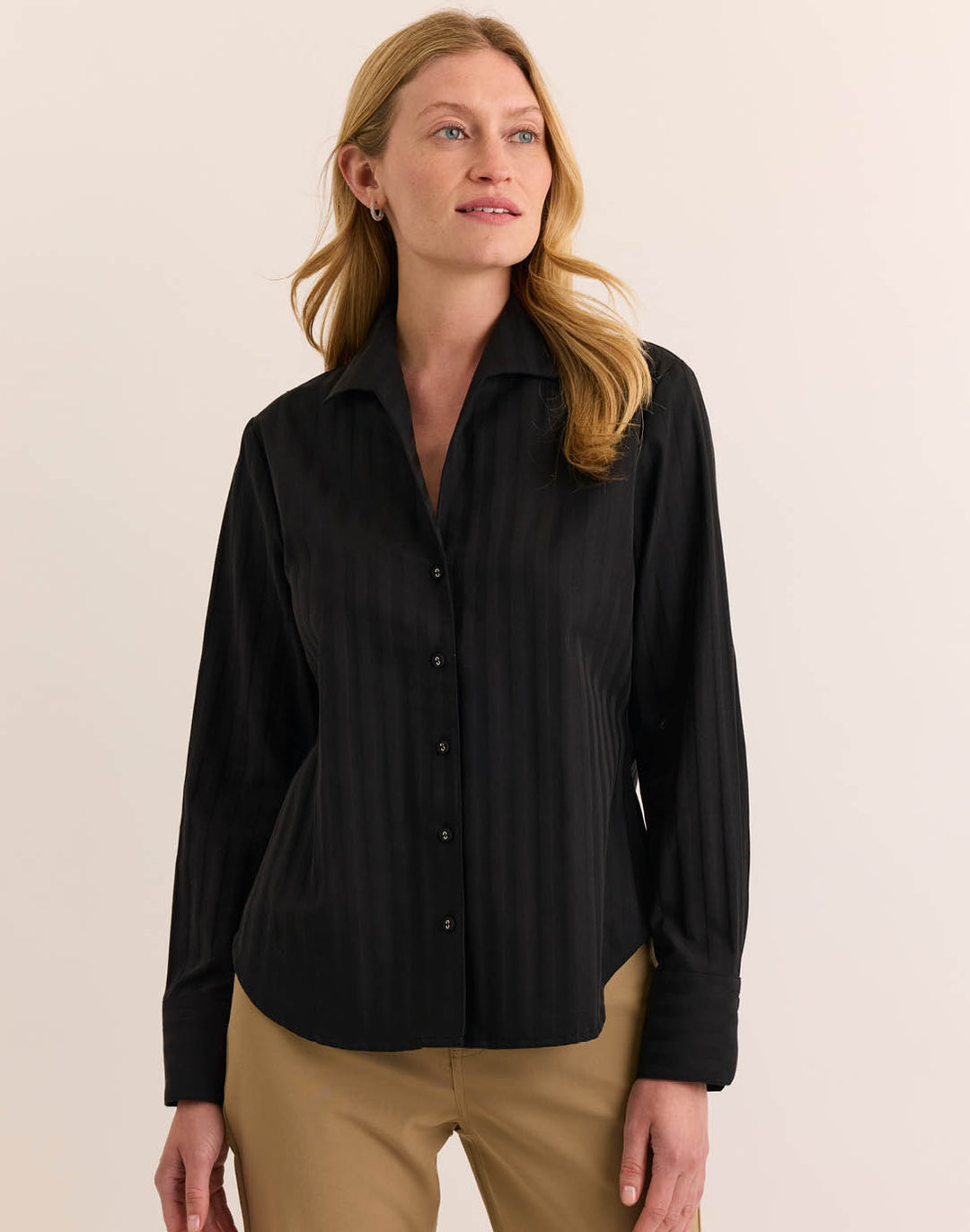 Martha Long Sleeve Classic Stripe Shirt