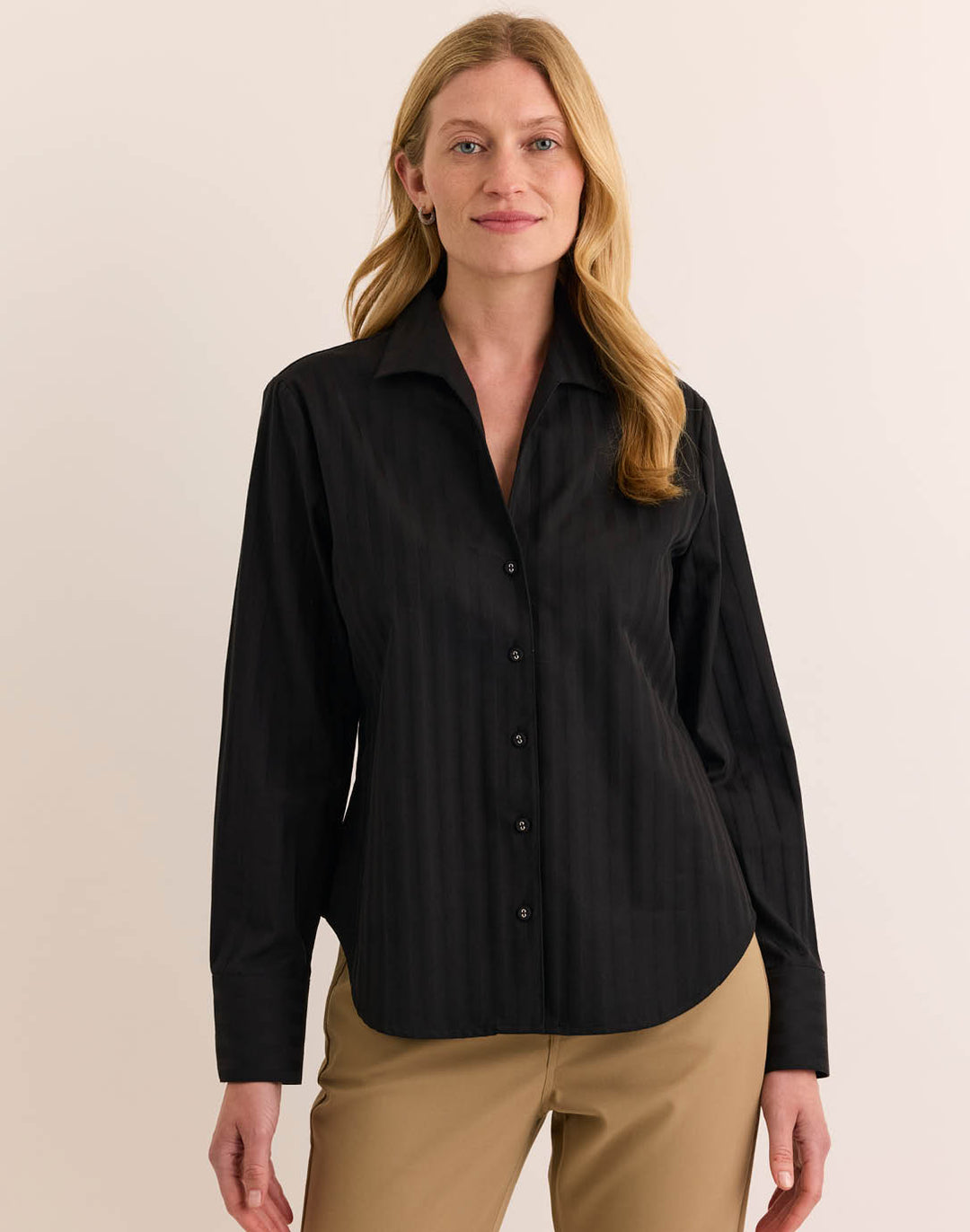 Martha Long Sleeve Classic Stripe Shirt