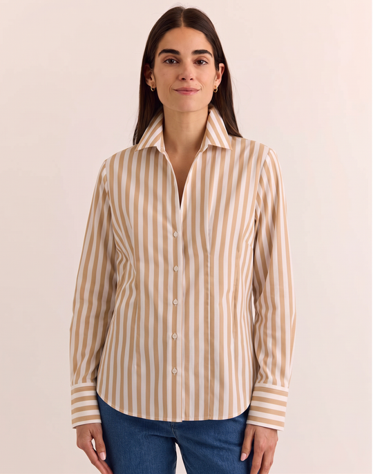 Martha Long Sleeve Classic Stripe Shirt