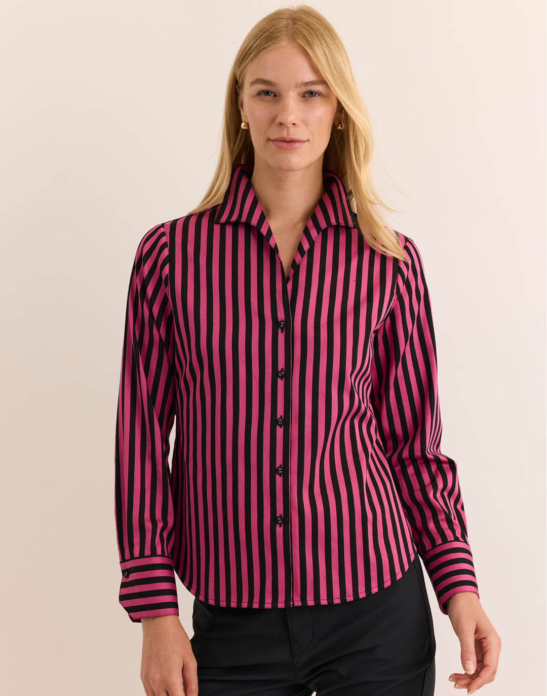 Martha Long Sleeve Classic Stripe Shirt