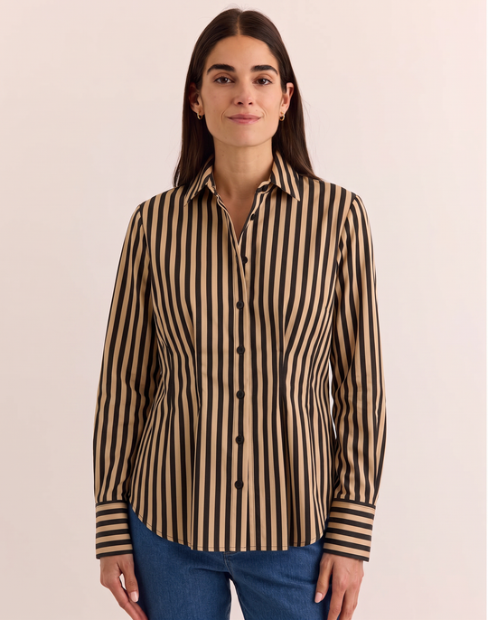 Martha Long Sleeve Classic Stripe Shirt