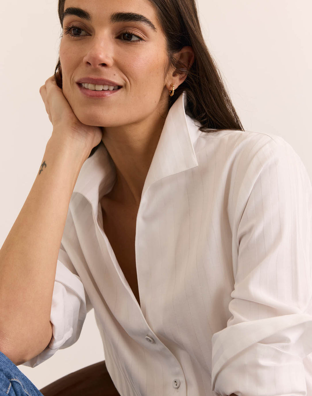 Martha Long Sleeve Classic Stripe Shirt