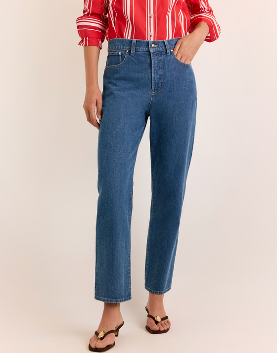 Lydia Straight Leg Stretch Denim Jean