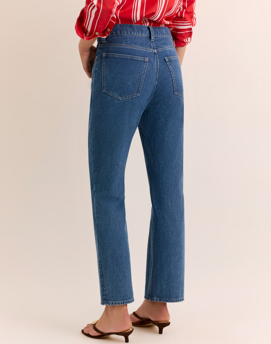 Lydia Straight Leg Stretch Denim Jean