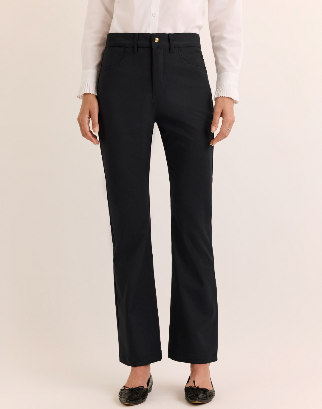 Natalie Traveler's Twill Flare Leg Pant