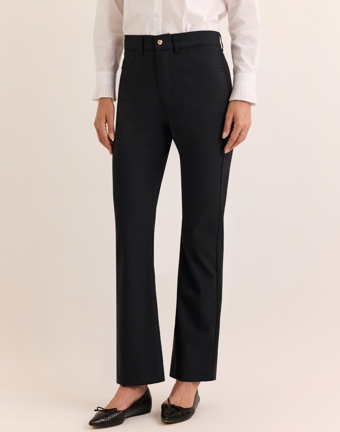 Natalie Traveler's Twill Flare Leg Pant