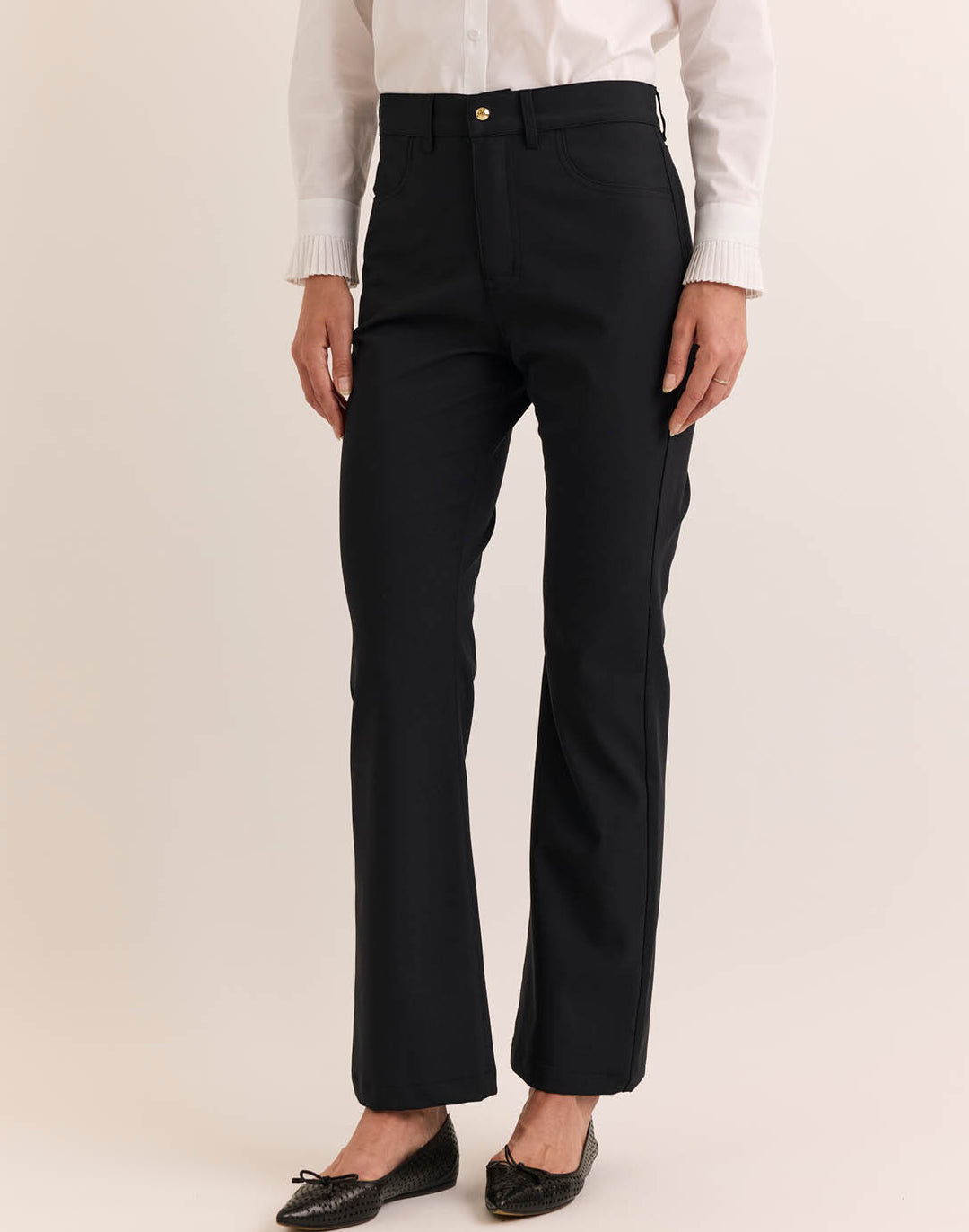 Natalie Traveler's Twill Flare Leg Pant