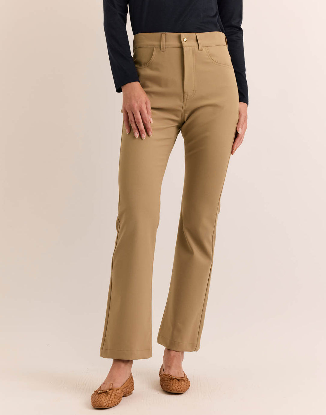 Natalie Traveler's Twill Flare Leg Pant