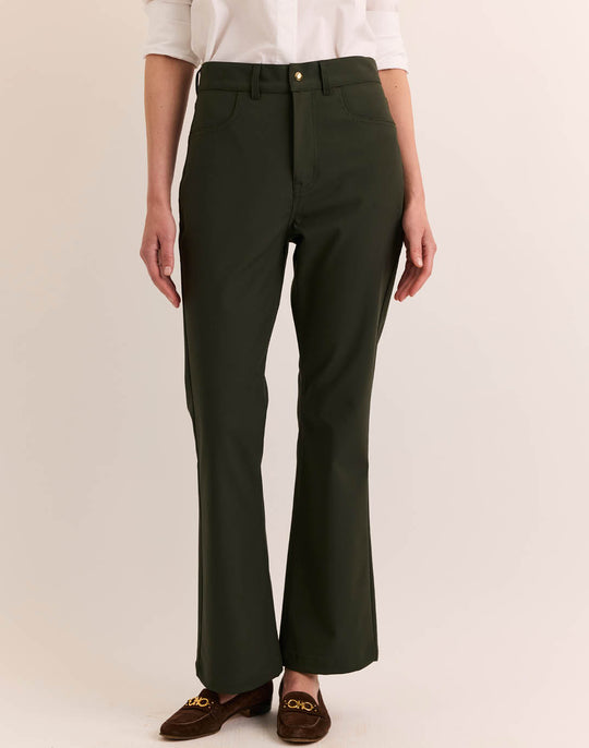 Natalie Traveler's Twill Flare Leg Pant
