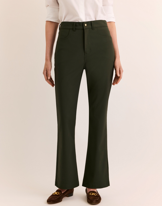 Natalie Traveler's Twill Flare Leg Pant