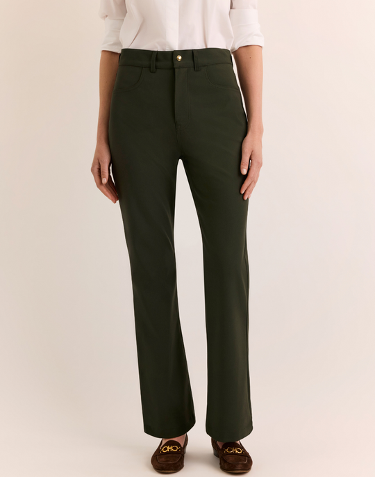 Natalie Traveler's Twill Flare Leg Pant