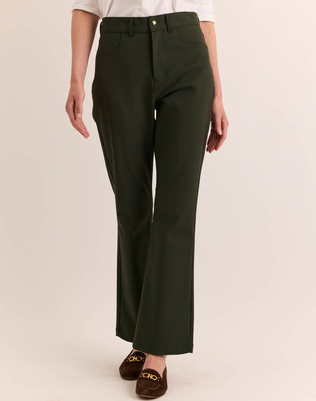 Natalie Traveler's Twill Flare Leg Pant