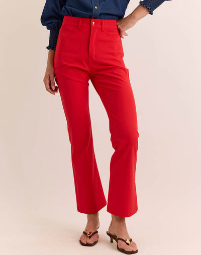 Natalie Traveler's Twill Flare Leg Pant