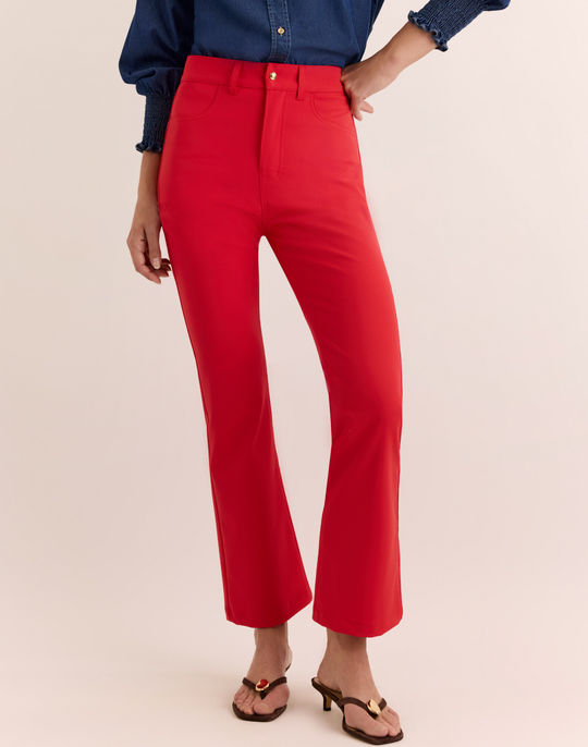 Natalie Traveler's Twill Flare Leg Pant
