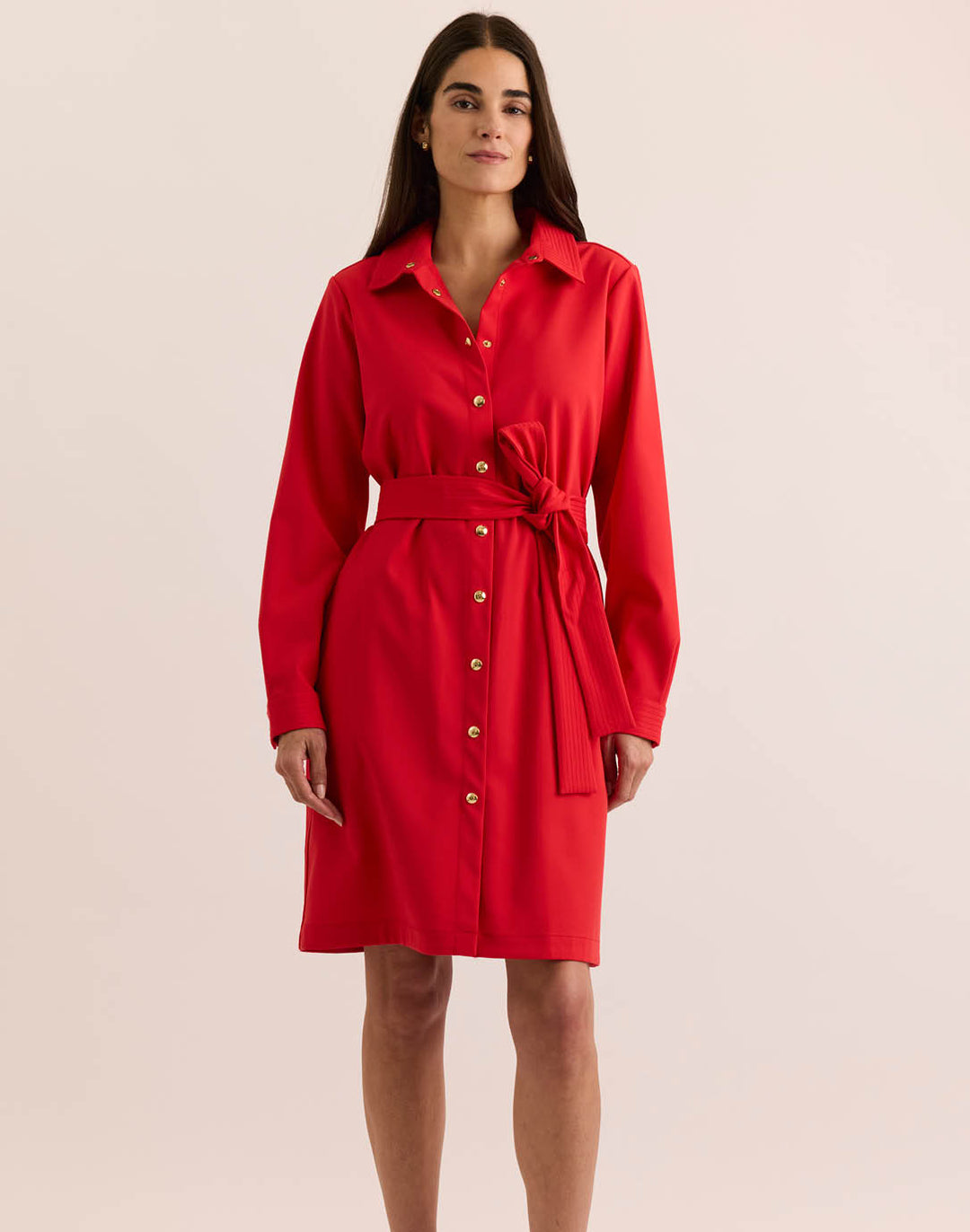 Astrid Long Sleeve Traveler's Twill Dress