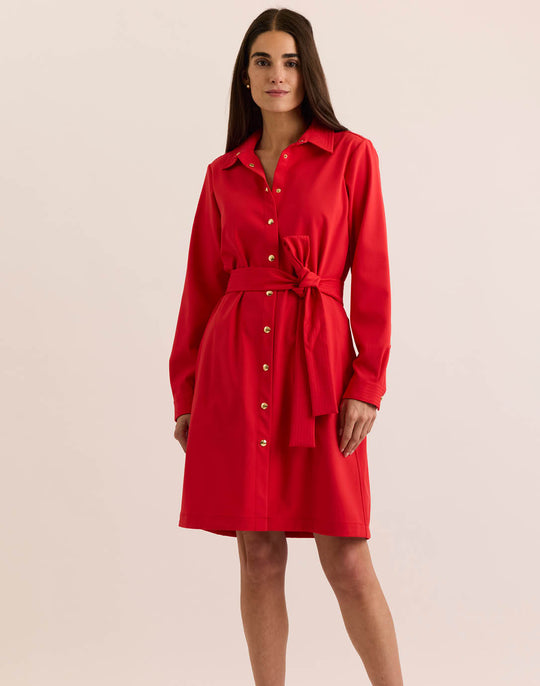 Astrid Long Sleeve Traveler's Twill Dress