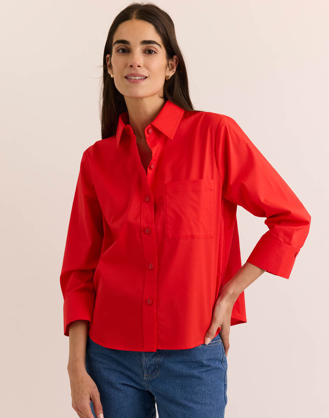 Venus 3/4 Sleeve Shirt – Hinson Wu