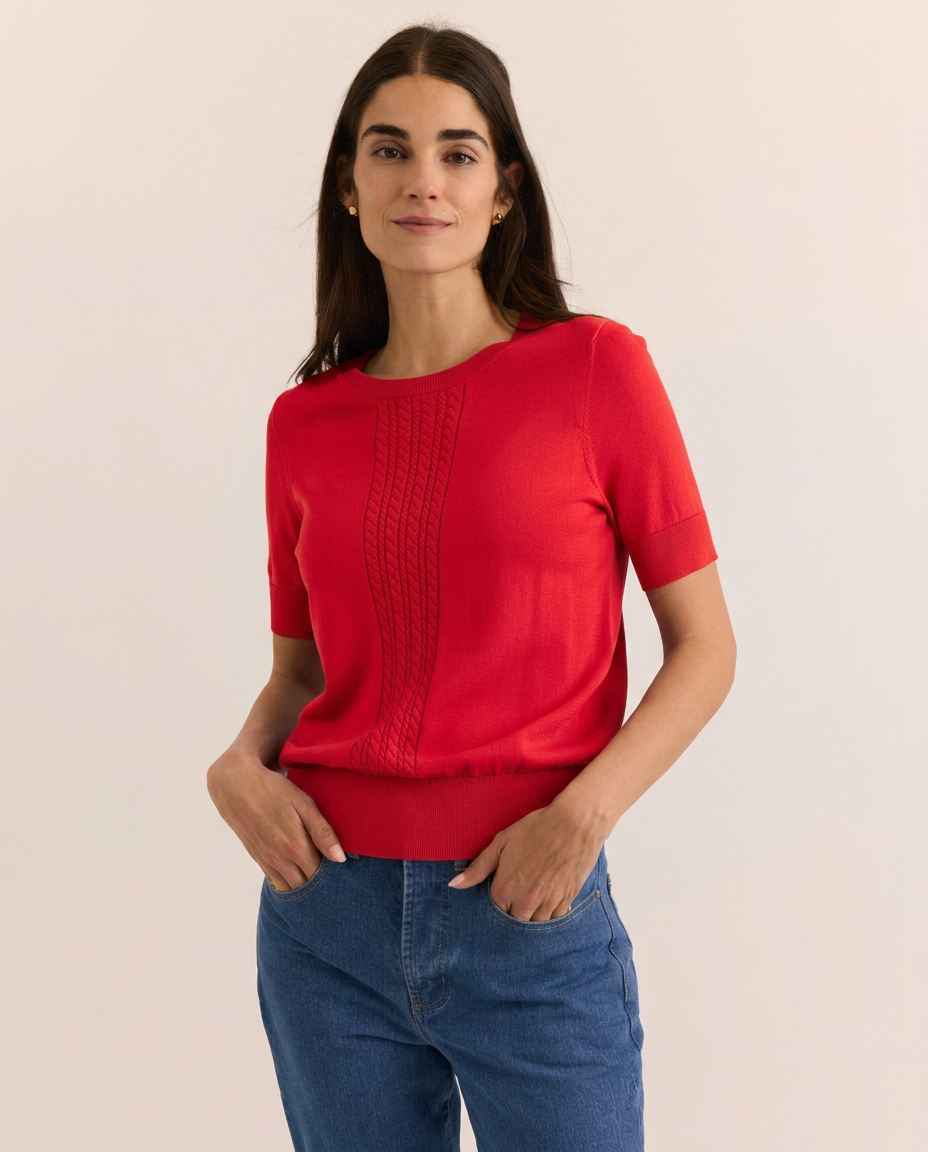 Katie Short Sleeve Sweater