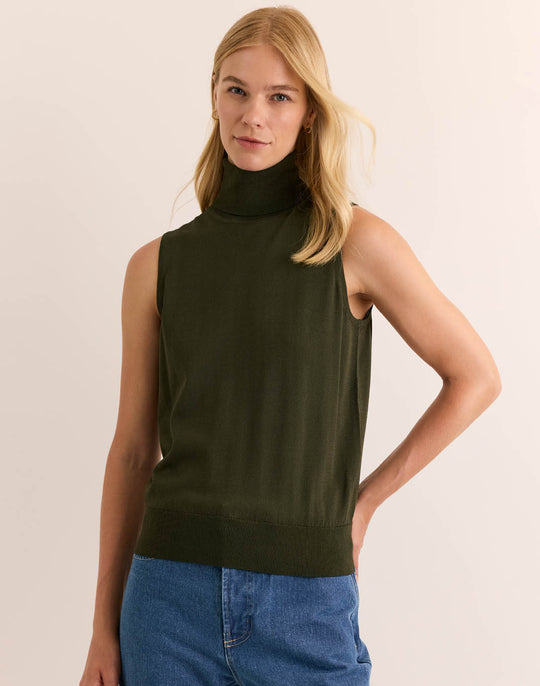 Ashley Sleeveless Turtleneck Sweater Tank