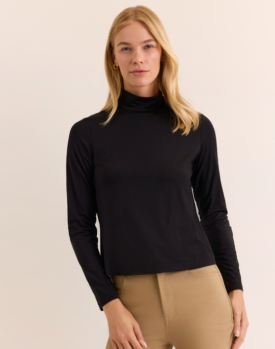 Carolina Long Sleeve Mock Neck Tee