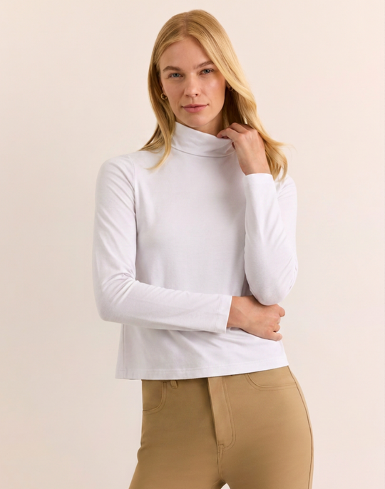 Carolina Long Sleeve Mock Neck Tee