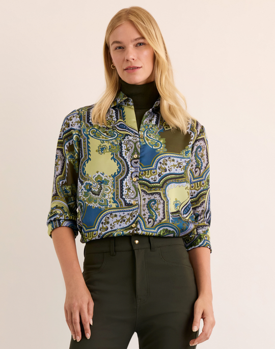 Margot Long Sleeve Opulent Paisley Shirt