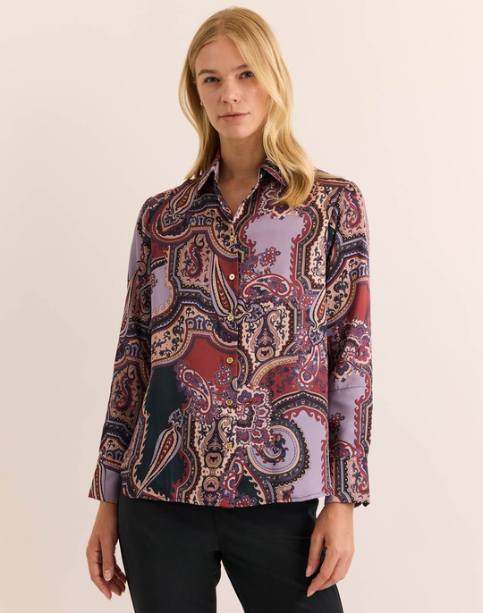 Margot Long Sleeve Opulent Paisley Shirt