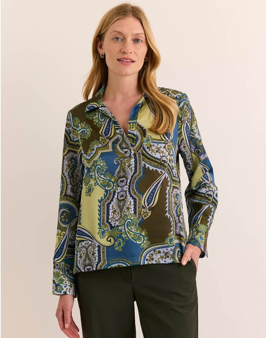 Mona Long Sleeve Opulent Paisley Top
